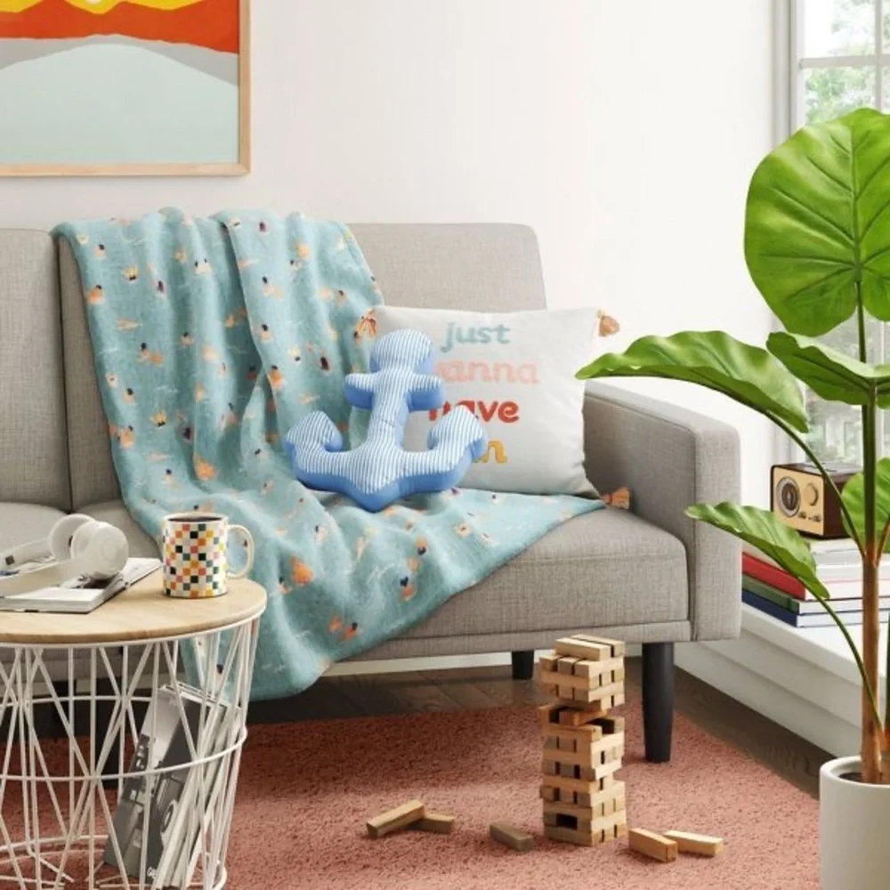 Sailor Anchor Decorative Pillow